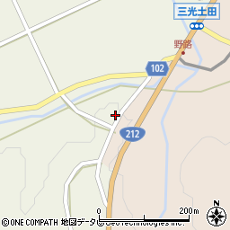 大分県中津市三光土田1234周辺の地図