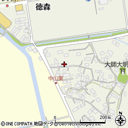 愛媛県大洲市徳森414周辺の地図