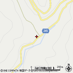 愛媛県大洲市河辺町川上669周辺の地図