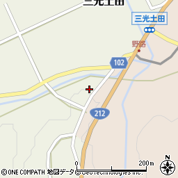 大分県中津市三光土田1234-1周辺の地図