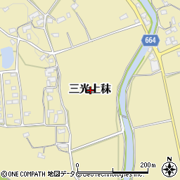 大分県中津市三光上秣周辺の地図