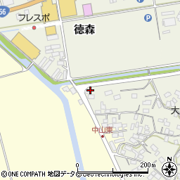 愛媛県大洲市徳森407周辺の地図