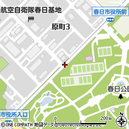 福岡県春日市原町周辺の地図