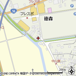 愛媛県大洲市徳森302周辺の地図