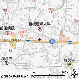 ローソン高知越知町店周辺の地図