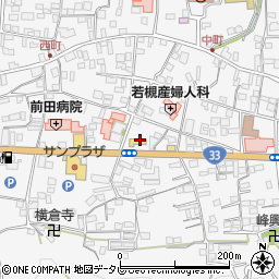 越知町観光協会周辺の地図