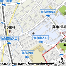 福岡県福岡市南区弥永団地1周辺の地図