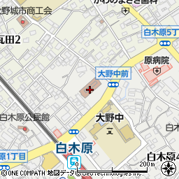筑紫総合庁舎食堂周辺の地図