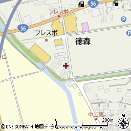 愛媛県大洲市徳森292周辺の地図