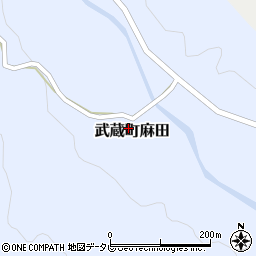 大分県国東市武蔵町麻田周辺の地図