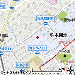 福岡県福岡市南区弥永団地2周辺の地図