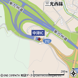 中津ＩＣ周辺の地図