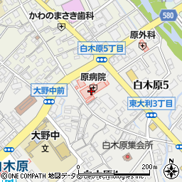 医療法人 文佑会 原病院周辺の地図