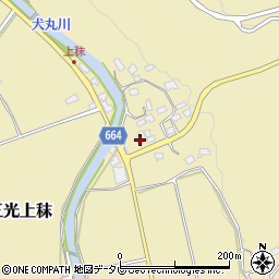大分県中津市三光上秣209-1周辺の地図