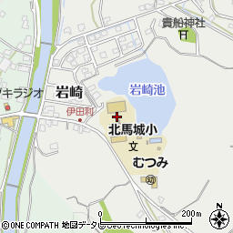 宇佐市立北馬城小学校周辺の地図