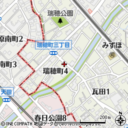 瑞穂町周辺の地図