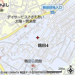 鶴田北公園周辺の地図