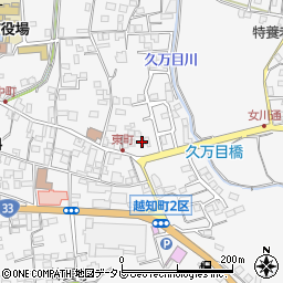 高知県高岡郡越知町越知甲1528-7周辺の地図