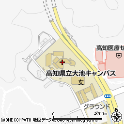 高知県立大学　池キャンパス周辺の地図