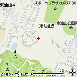 福岡県福岡市城南区東油山5丁目21周辺の地図