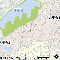 福岡県福岡市南区大平寺周辺の地図