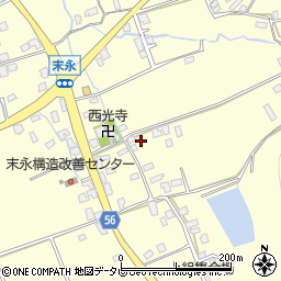 福岡県糸島市末永周辺の地図