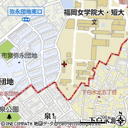 福岡女学院周辺の地図