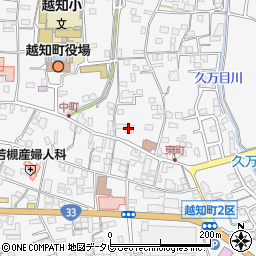 高知銀行越知支店周辺の地図