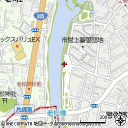 那珂川河畔公園周辺の地図