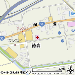 愛媛県大洲市徳森342周辺の地図