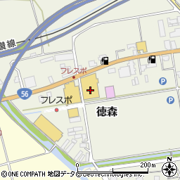 愛媛県大洲市徳森318-1周辺の地図