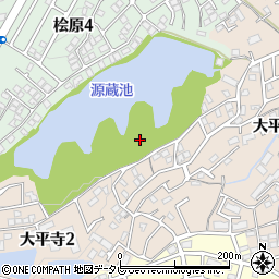 福岡県福岡市南区大平寺2丁目1周辺の地図