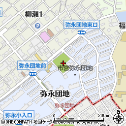 福岡県福岡市南区弥永団地30周辺の地図