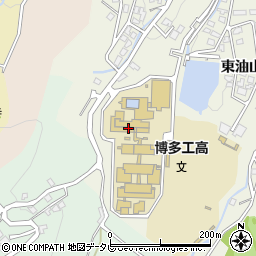 福岡市立博多工業高等学校周辺の地図