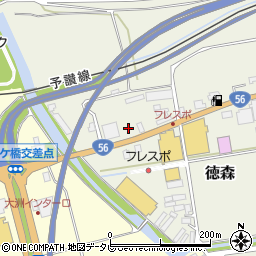 愛媛県大洲市徳森248周辺の地図