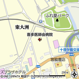 喜多医師会事務局周辺の地図
