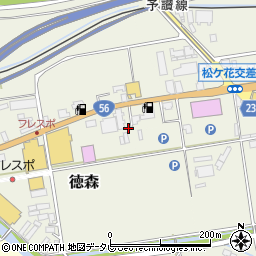 愛媛県大洲市徳森367-2周辺の地図