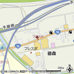 愛媛県大洲市徳森279-1周辺の地図