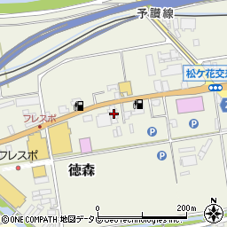 愛媛県大洲市徳森369-3周辺の地図