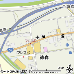 ビデオ安売王大洲店周辺の地図