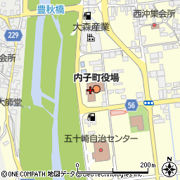 内子町役場　内子町総務課政策調整班周辺の地図