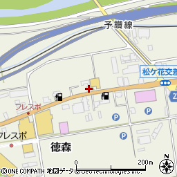 愛媛県大洲市徳森370-1周辺の地図