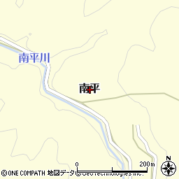 和歌山県東牟婁郡古座川町南平周辺の地図