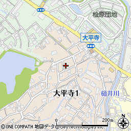 太平寺東公園周辺の地図