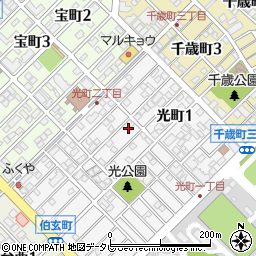 福岡県春日市光町2丁目14周辺の地図