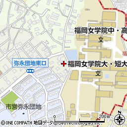 日本キリスト教団福岡女学院教会周辺の地図