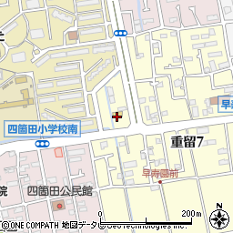 セブンイレブン福岡四箇田団地店周辺の地図