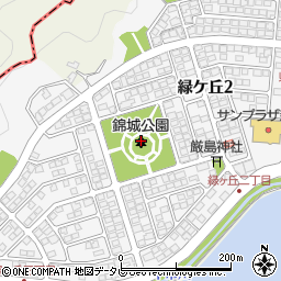 錦城公園周辺の地図