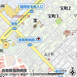 ダスキン　宝町周辺の地図