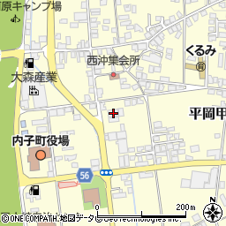愛媛県喜多郡内子町平岡甲58周辺の地図